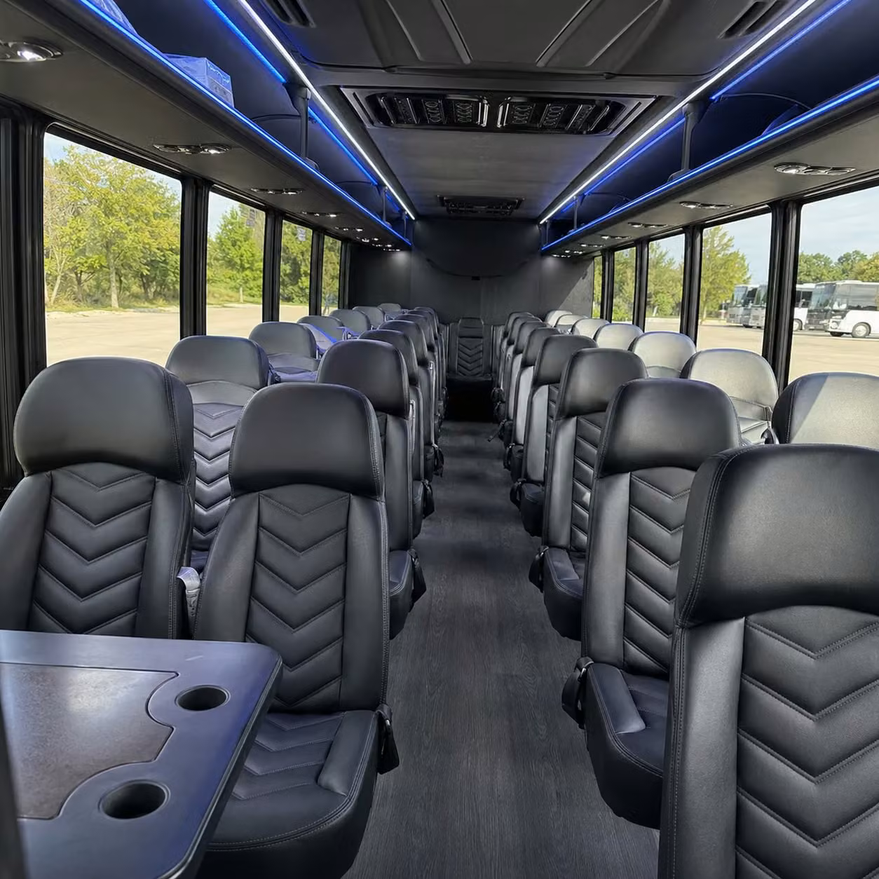 25 passenger minibus inside