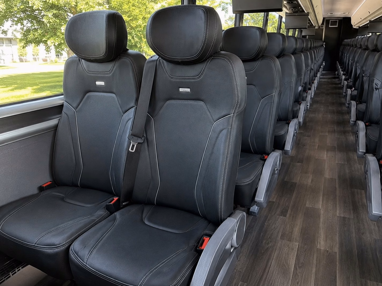 browse charter bus options for sunrise fan groups and corporate outings