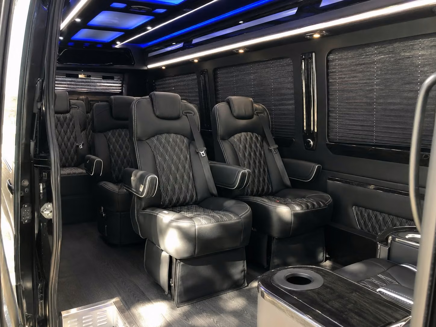 sprinter van with driver inside