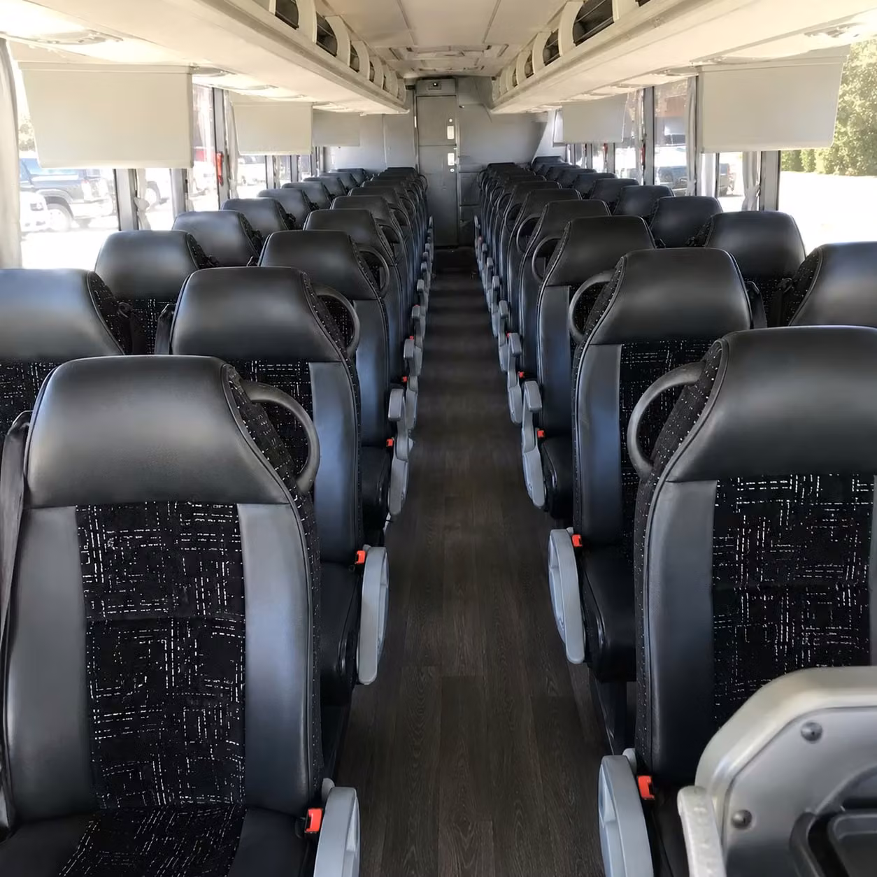 sunrise charter bus interior